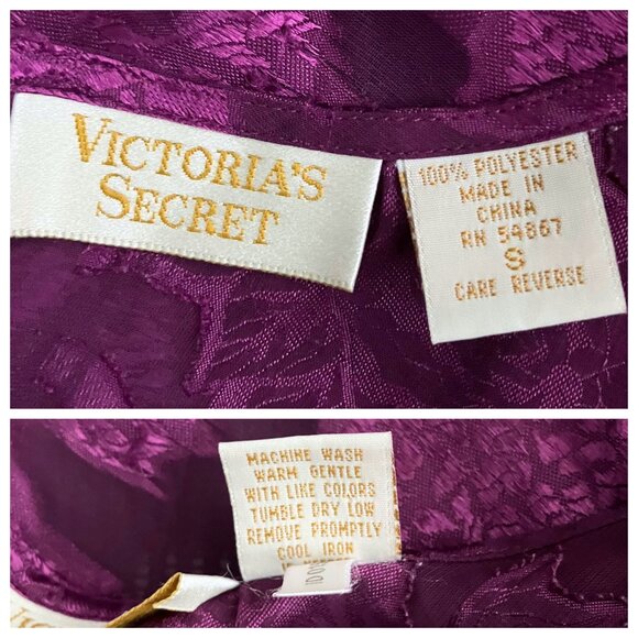 Vintage Victoria’s Secret Gold Label Sheer Purple Tank Top. Small. Fairy Brocade - Picture 7 of 9